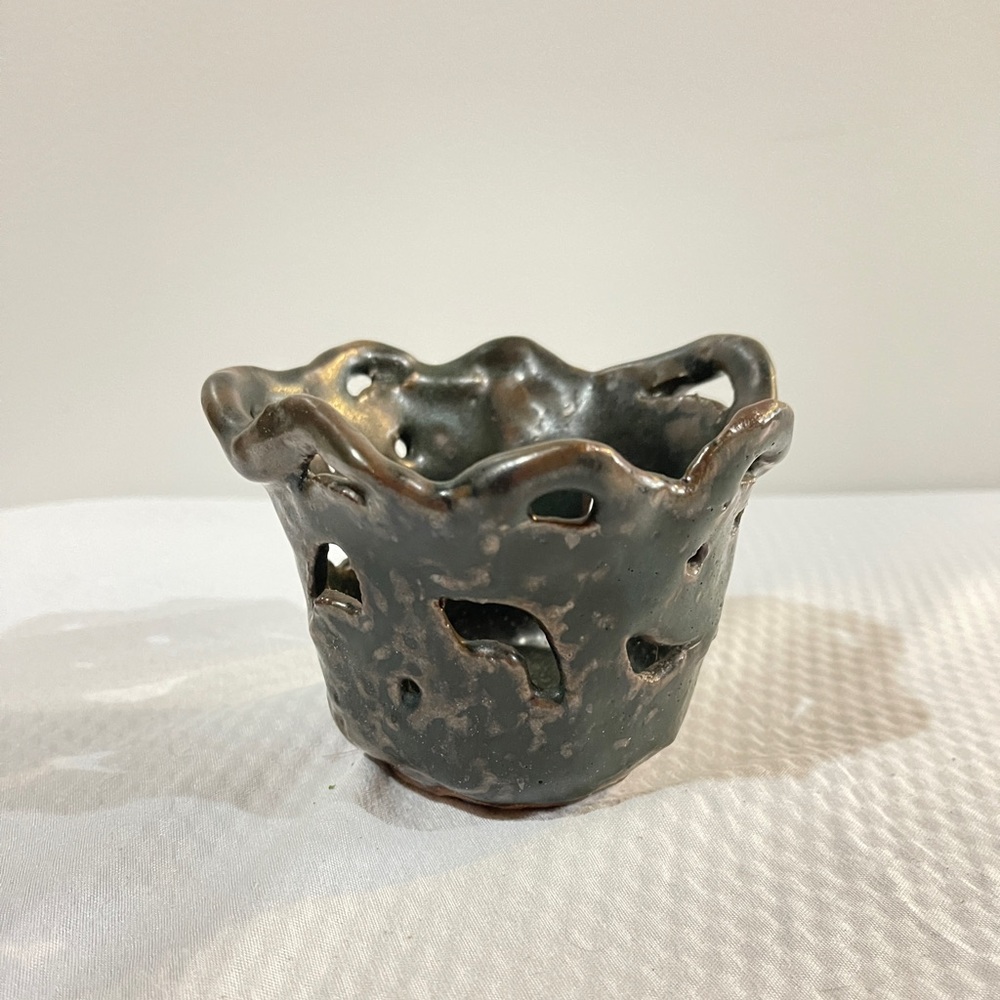 Small Vintage Studio Pottery Pot - Signed